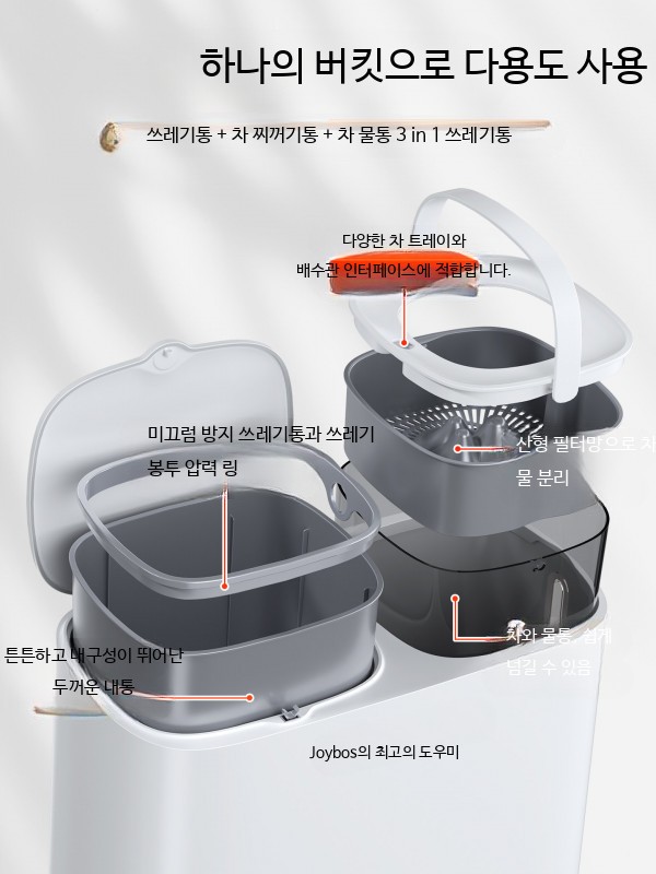 정수기 배수통 호스 물받이 물통 에어컨 대용량 하수 저장통 쓰레기통 - 상세 이미지 5