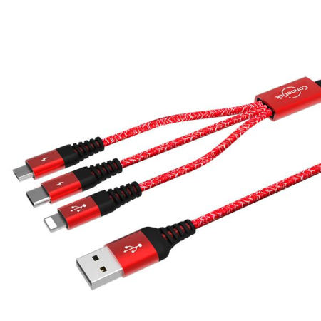 커네틱 3 in 1멀티 케이블 레드 CNSpower