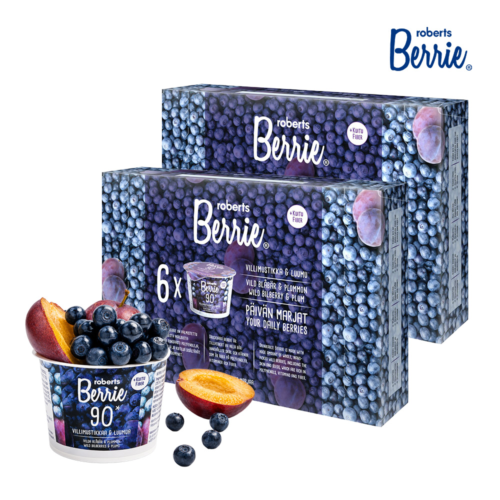 로버츠베리에 야생 빌베리&자두 100ml, 6개 2BOX - 상품 이미지