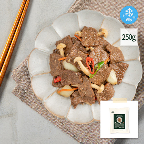 비건 현미 콩불구이 불고기 콩고기 대체육 채식 식물성 단백질 베지푸드 250g, 4개 - 상품 이미지