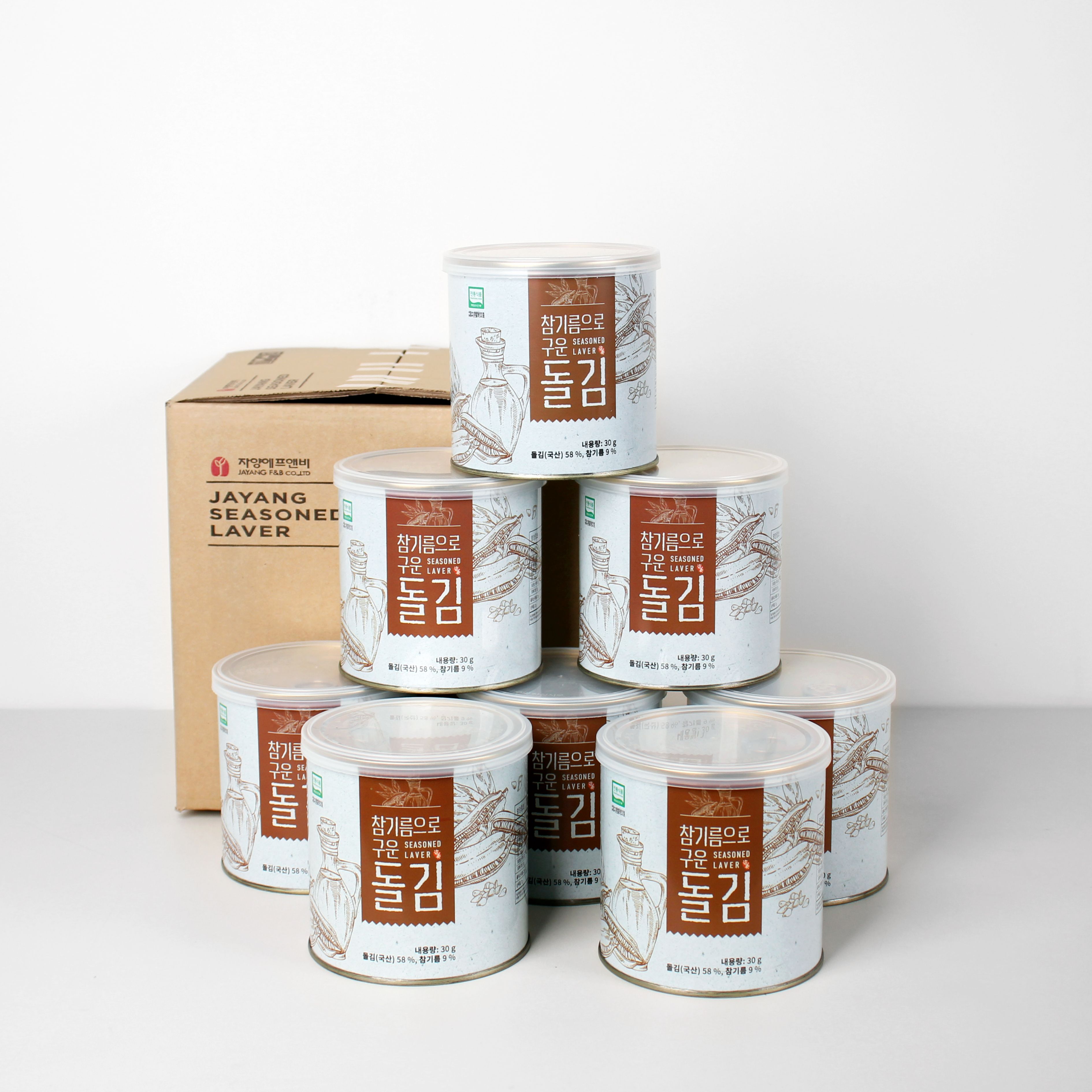 자양돌김 참기름으로 구운 잇바디 곱창김 캔김 30g, 8개 - 상품 이미지