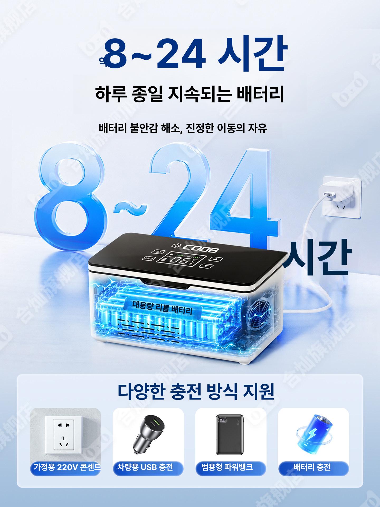 의약품냉장고 케이스 이동식 수납 플러그인모델 여행 저장고 가정용 신형 1 단계 버튼 차량 + 가정용 플러그인 내장 없음 - 상세 이미지 5