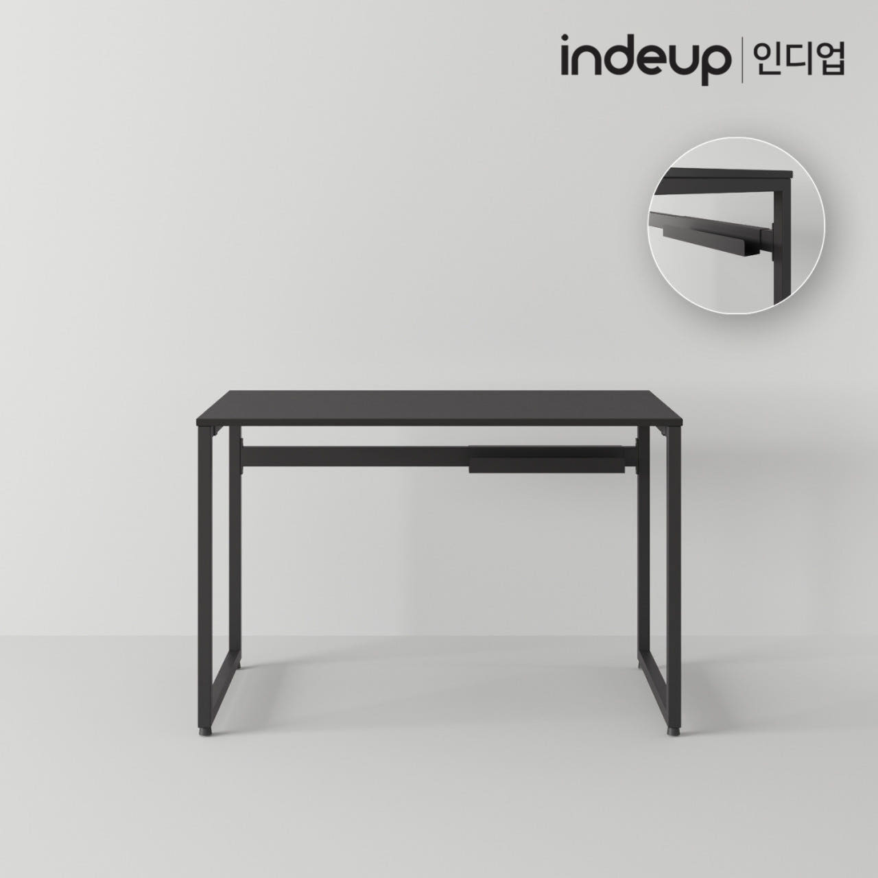 인디업 1100 컴퓨터책상 1인용 학생 공부방 원룸 철제 심플 노트북책상 이미지 6