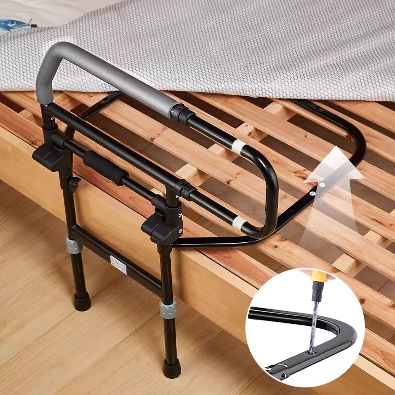 휴대용 침대 안전가드 노인 어르신 낙상방지 난간 펜스 폭조절 - 상세 이미지 3