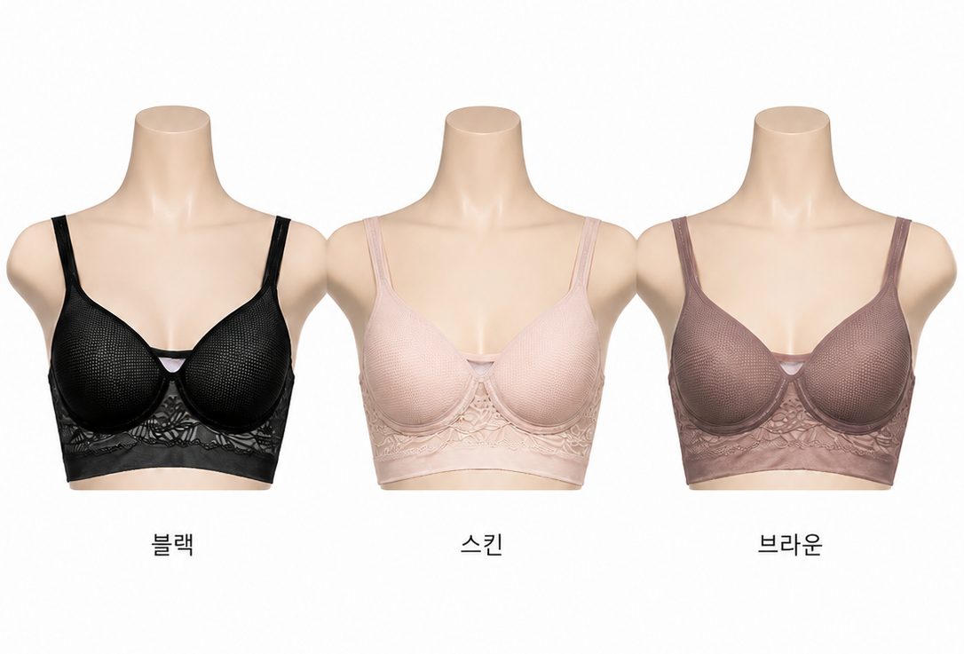 CHARMING 챠밍 국내산 폴리 노와이어 타공몰드 브라탑 1008 - 상세 이미지 2