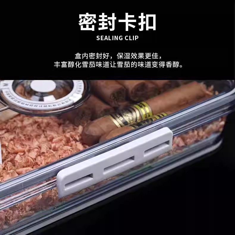 휴대용 시가휴미더 온도조절 시가 보관 용품 수납함 - 상세 이미지 5