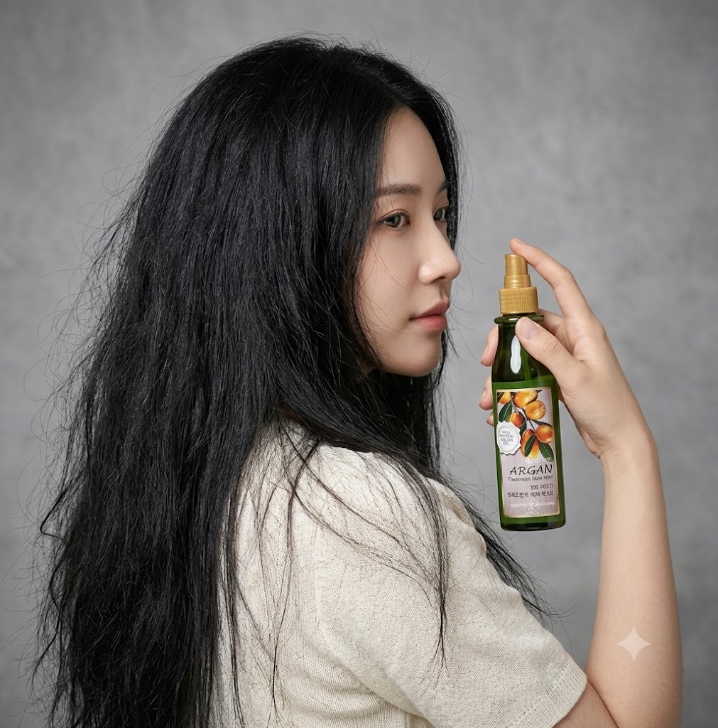 과일나라 컨퓸 아르간 트리트먼트 헤어 미스트 모발 영양 공급 에센스 200ml, 2개 - 상품 이미지