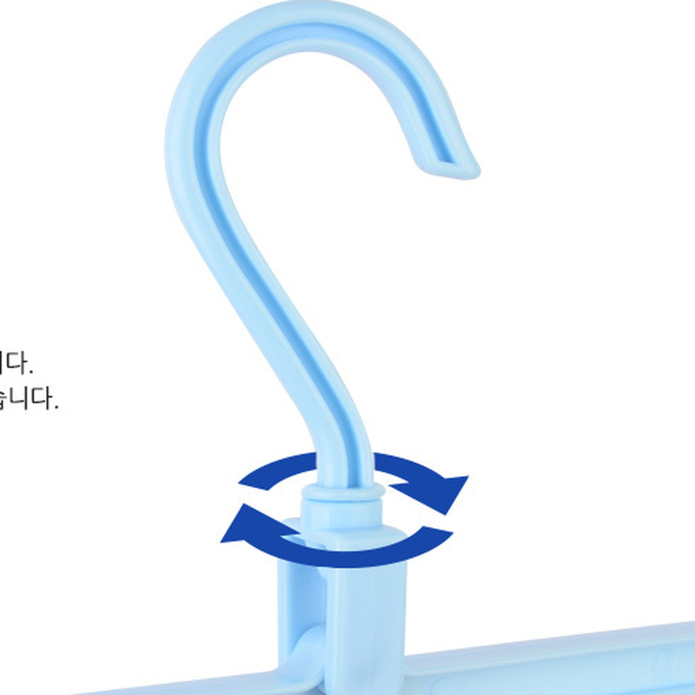 슬림형 효율적공간옷수납다단옷걸이 드레스룸정리옷정리방향조절옷걸이 360도회전 - 상세 이미지 4
