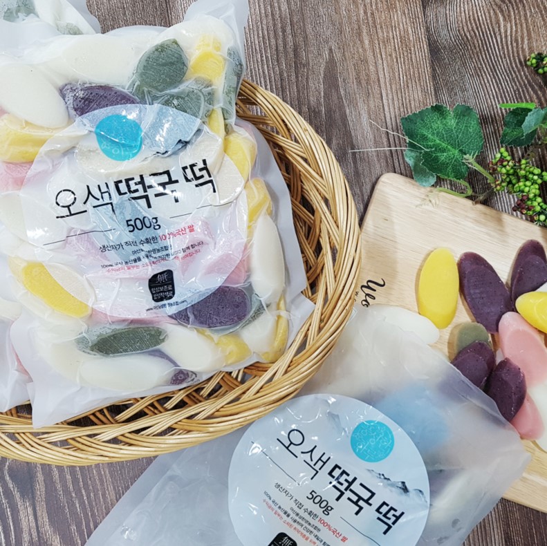 자연가득 우리쌀 흰 떡국떡 500g 오색 천연재료 떡국떡 500g - 상세 이미지 3