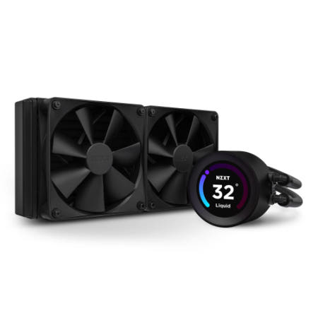 NZXT 크라켄 엘리트 240 블랙 심플 수냉식 C 쿨러 RLKN24EB FN876 Black 240mm KRAKEN Elite