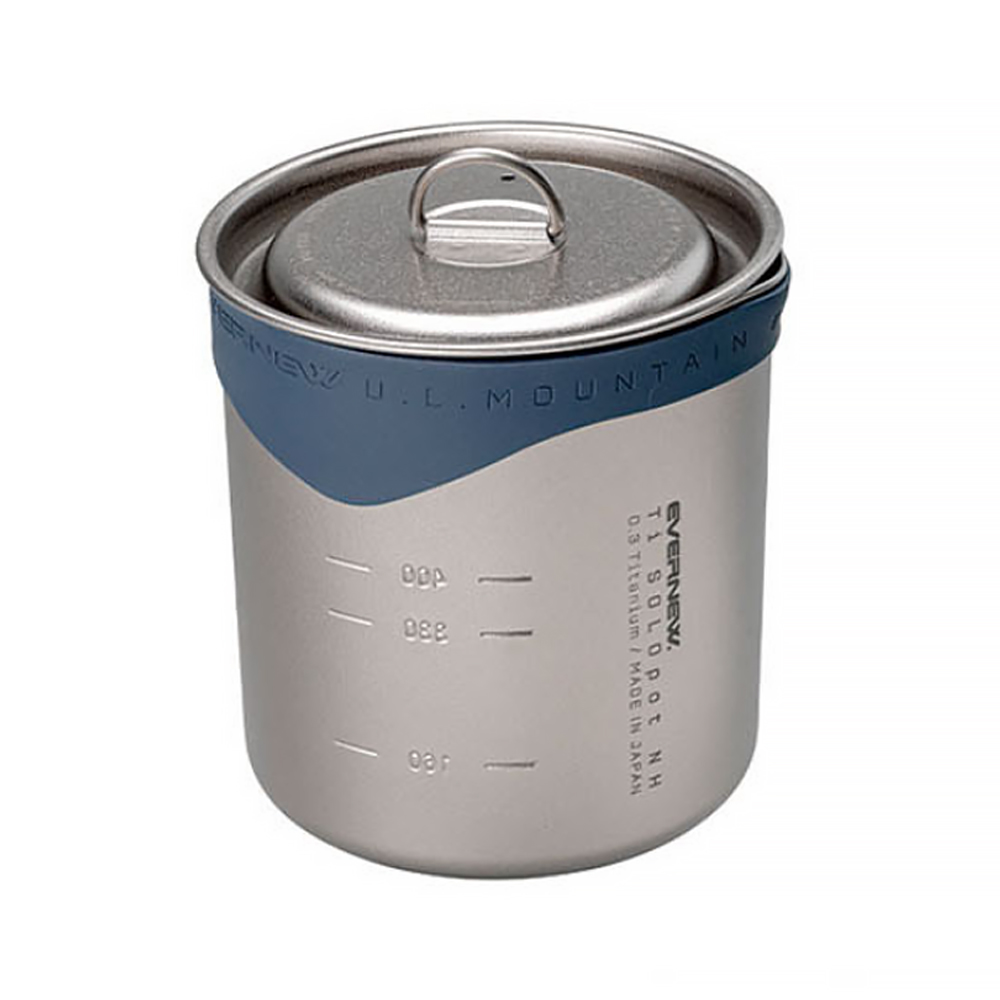 에버뉴 티타늄 솔로 포트 캠핑 쿠커 백패킹 캠핑 코펠 550ml - 상세 이미지 2