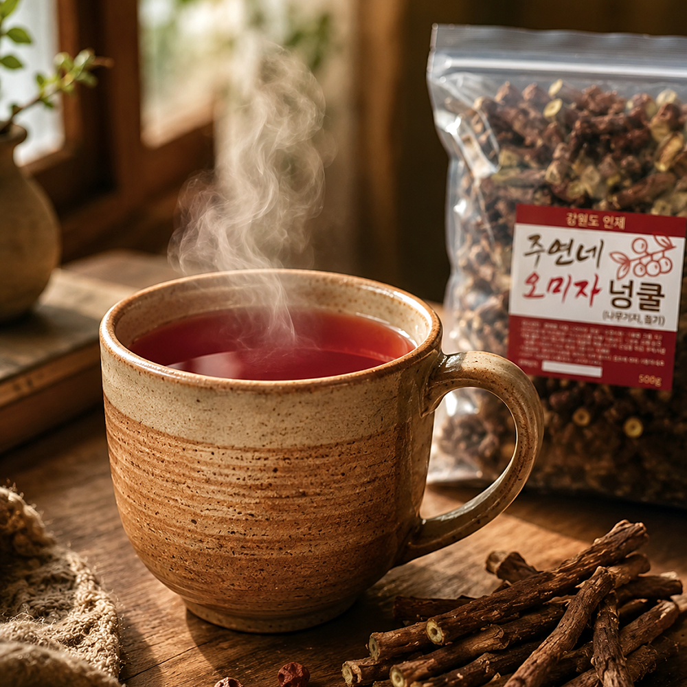 강원도 인제 주연네 오미자 넝쿨 나무가지 줄기 500g 한방 오미자차 만들기 재료 약초 - 상세 이미지 3