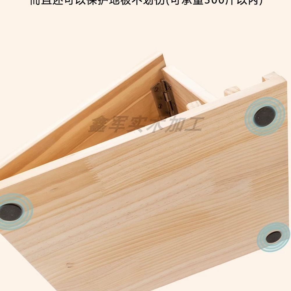 종아리 원목 스트레칭 보드 경사대 발목강화 기구 필라테스 A. 원목 일반형 4단 평면 - 상세 이미지 4