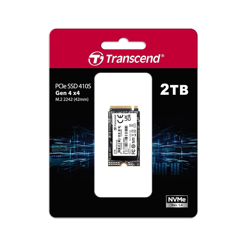 Transconder MTE410 2TB M.2 2242 SSD, 최대 5000MB/s, 초박형 노트북용 PCIe Gen4x4 NVMe 3D TLC / Lenovo Region - 상세 이미지 2
