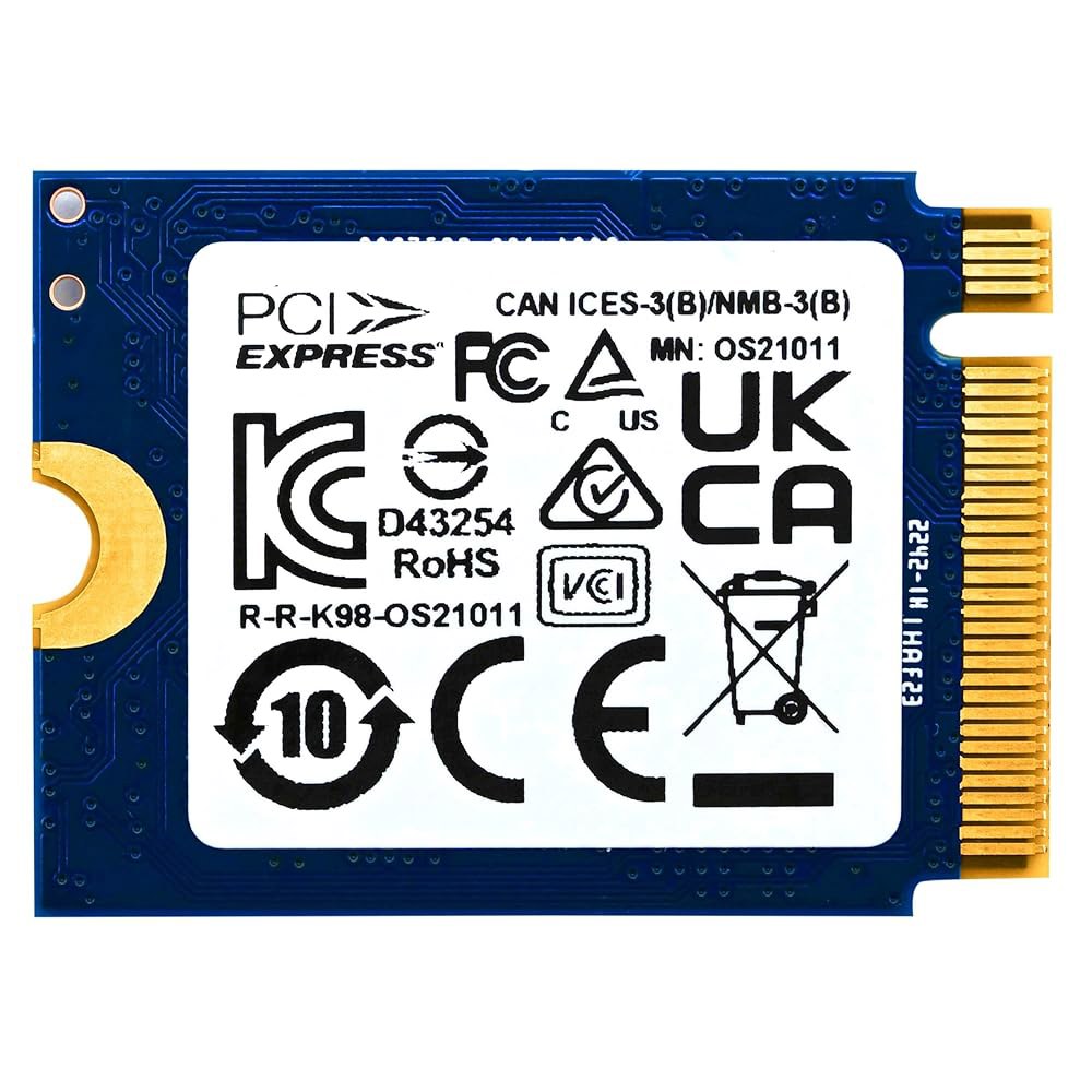 킹스턴 1TB M.2 2230 PCIe Gen 4.0x4 NVMe SSD TLC NAND(R /W 속도 최대 4,540 / 4,230MB/s) OM3PGP41024P-A0, 스팀 - 상세 이미지 2