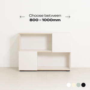 추즈 공간맞춤 책장 2단 800-1000폭 교구장 수납장 장식장 낮은책장 솔직 후기 | 실제 배치 사진 포함 - 상품 이미지 3