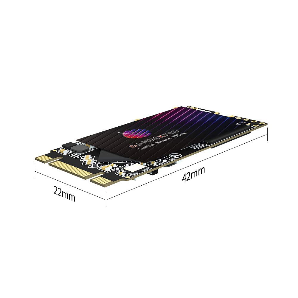 게이밍 SSD M.2 2242 1TB NGFF 내장 솔리드 스테이트 드라이브 고성능 하드 데스크탑 노트북 SATA III 6Gb /s M2 (1TB, 2242) - 상세 이미지 2