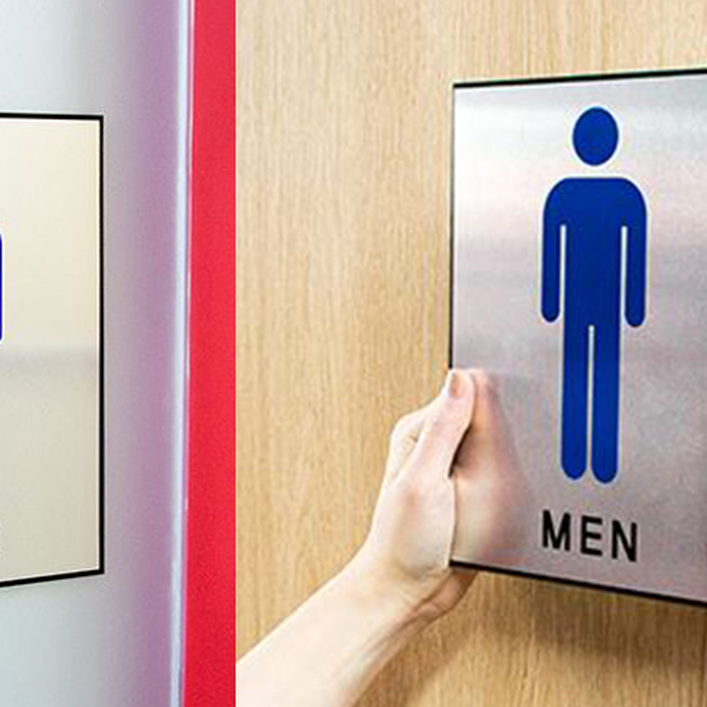 대형사이즈방향안내남녀표지판 부착식 알루미늄재질화장실안내화장실표지판 - 상세 이미지 3