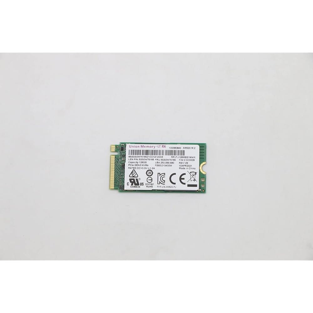 Lenovo UMIS AM620 128G PCIe 2242 SSD, FRU5SS0W76180 - 상품 이미지
