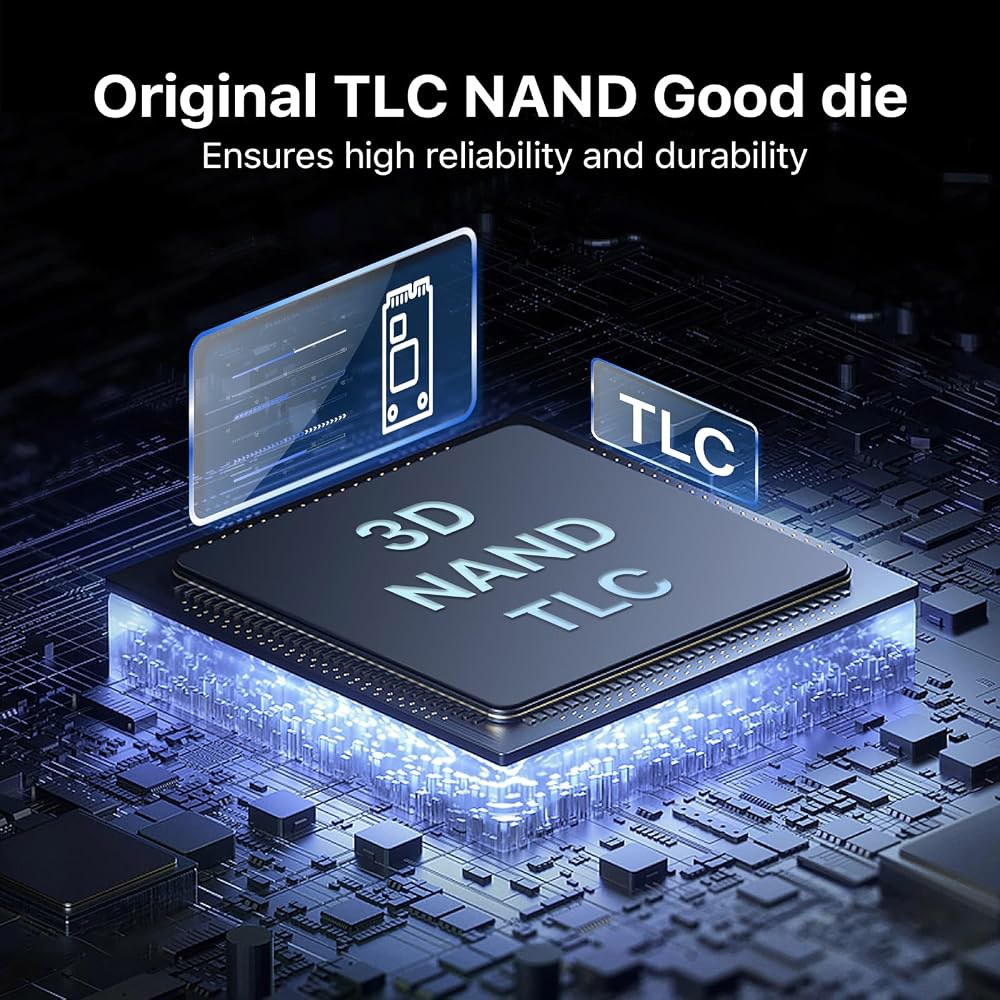AVOETY M.2 NVMe PCIe Gen3x4 SSD 1TB, 읽기 속도 최대 3500MB/s, SLC 캐시 TLC 3D NAND 게이밍 SSD, 노트북 및 데스크톱과 호환 - 상세 이미지 3