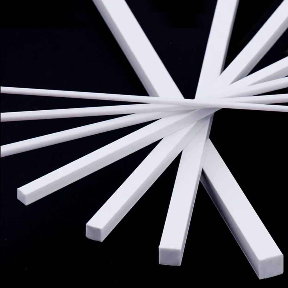 건축 모델용 ABS 흰색 사각 플라스틱 막대 A. 사각봉 1x1x500mm 20개입 - 상세 이미지 3