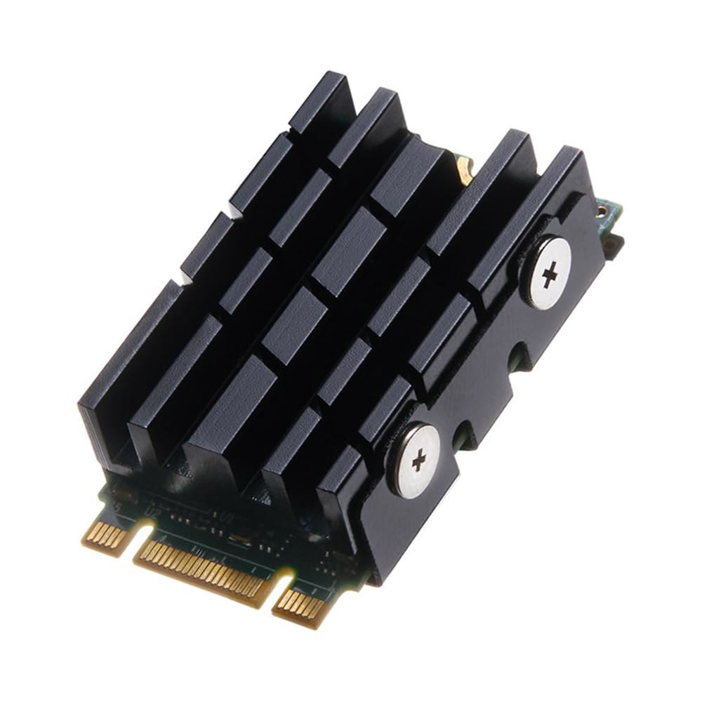 M.2 2242 SSD 히트싱크, NVME 히트싱크 알루미늄 솔리드 하드 드라이브용 써멀 패드 포함 - 상품 이미지