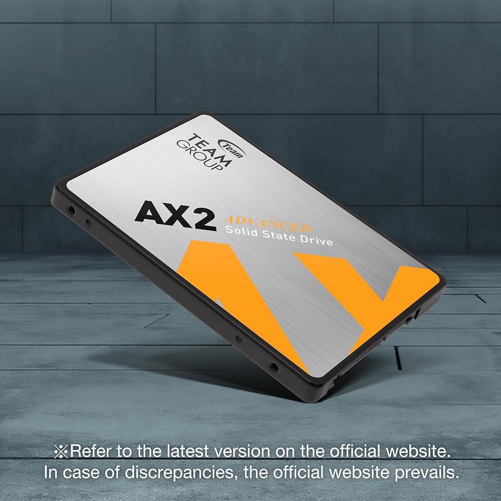 TEAMGROUP AX2 1TB 2팩 3D NAND TLC 2.5인치 SATA III 내장 솔리드 스테이트 드라이브 SSD(읽기 속도 최대 540MB/s), 노트북 및 PC 데스크 - 상세 이미지 3