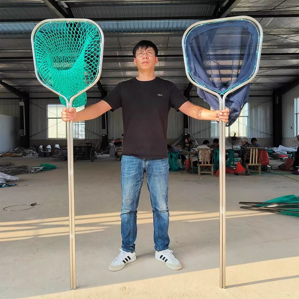 대형 뜰채 선상 배 80cm 민물 어망 폭2cm 바다 A. 80cm 고무줄 망 2cm 망목 - 상품 이미지