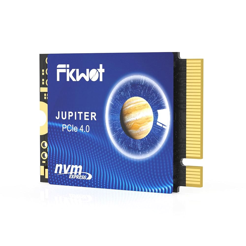 스팀 덱 PCIe Gen 4x4용 Fikwot FX953 M.2 2230 SSD 1TB NVMe SSD, 최대 5000MB/s 읽기, M2 내장 솔리드 스테이트 드라이브, ASUS - 상품 이미지