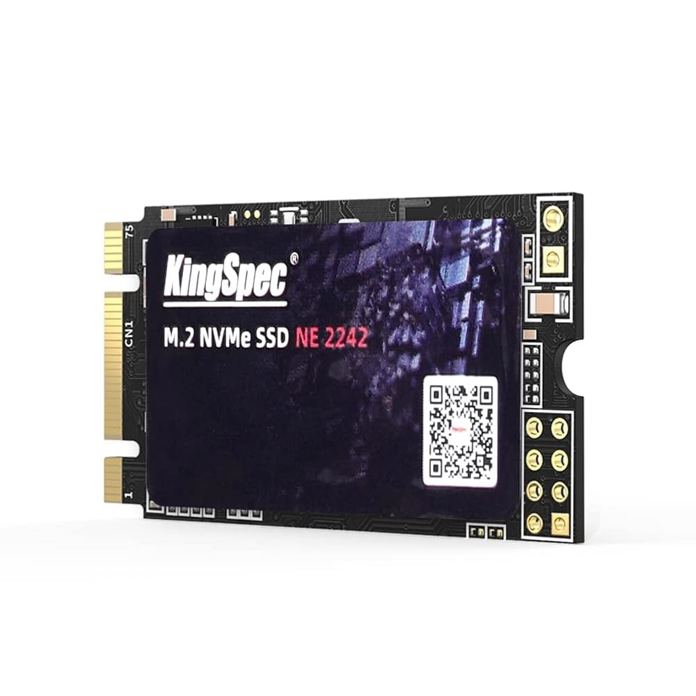 KingSpec 1TB M.2 NVMe SSD, 2242 PCIe Gen3x2 노트북용 내부 솔리드 스테이트 드라이브 256GB - 상품 이미지