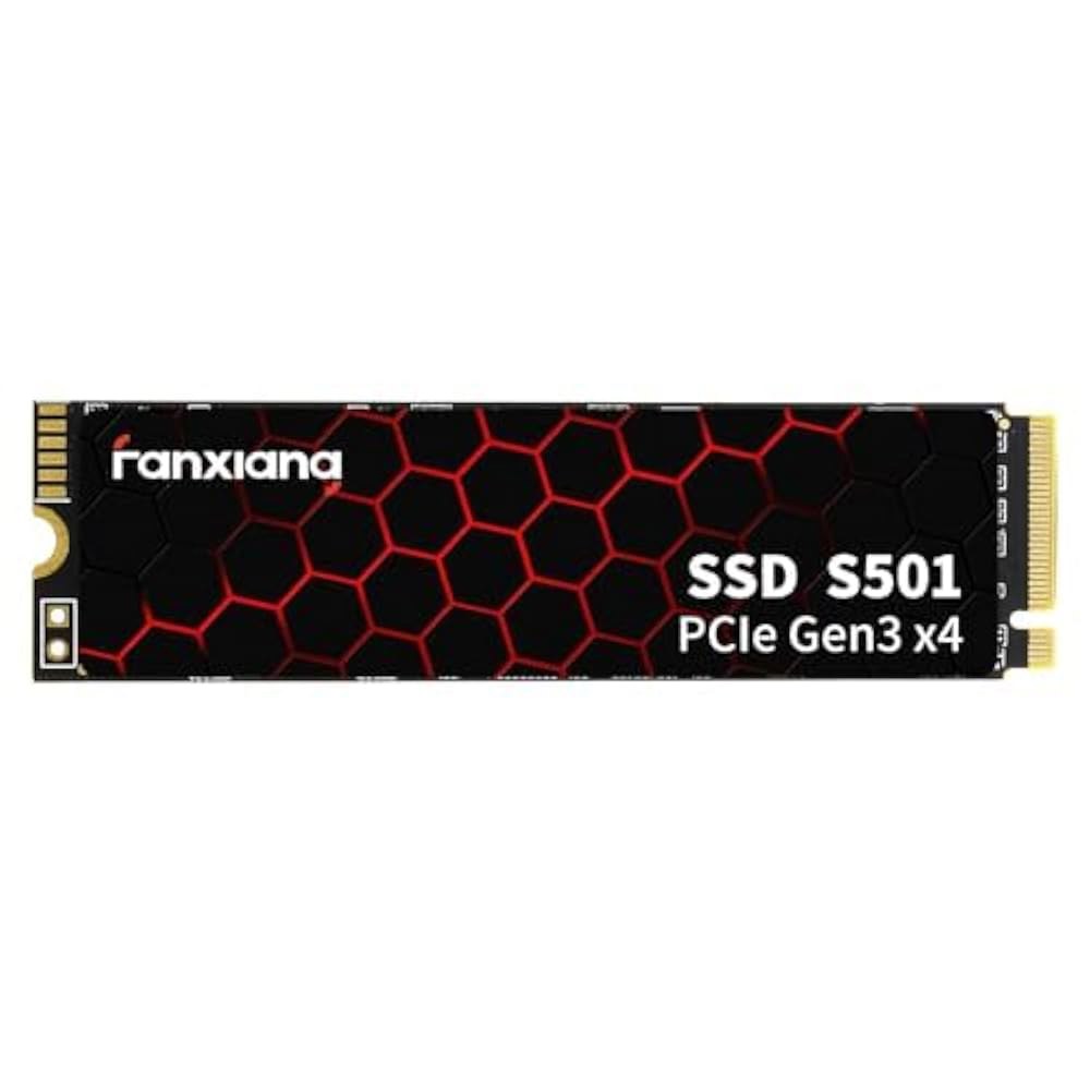 판샹 S501 128GB NVMe SSD 3D NAND1.3 PCIe Gen3x4 M.2 2280 내장 솔리드 스테이트 드라이브(읽기 속도 최대 1,100MB/s) 노트북 및 PC - 상품 이미지