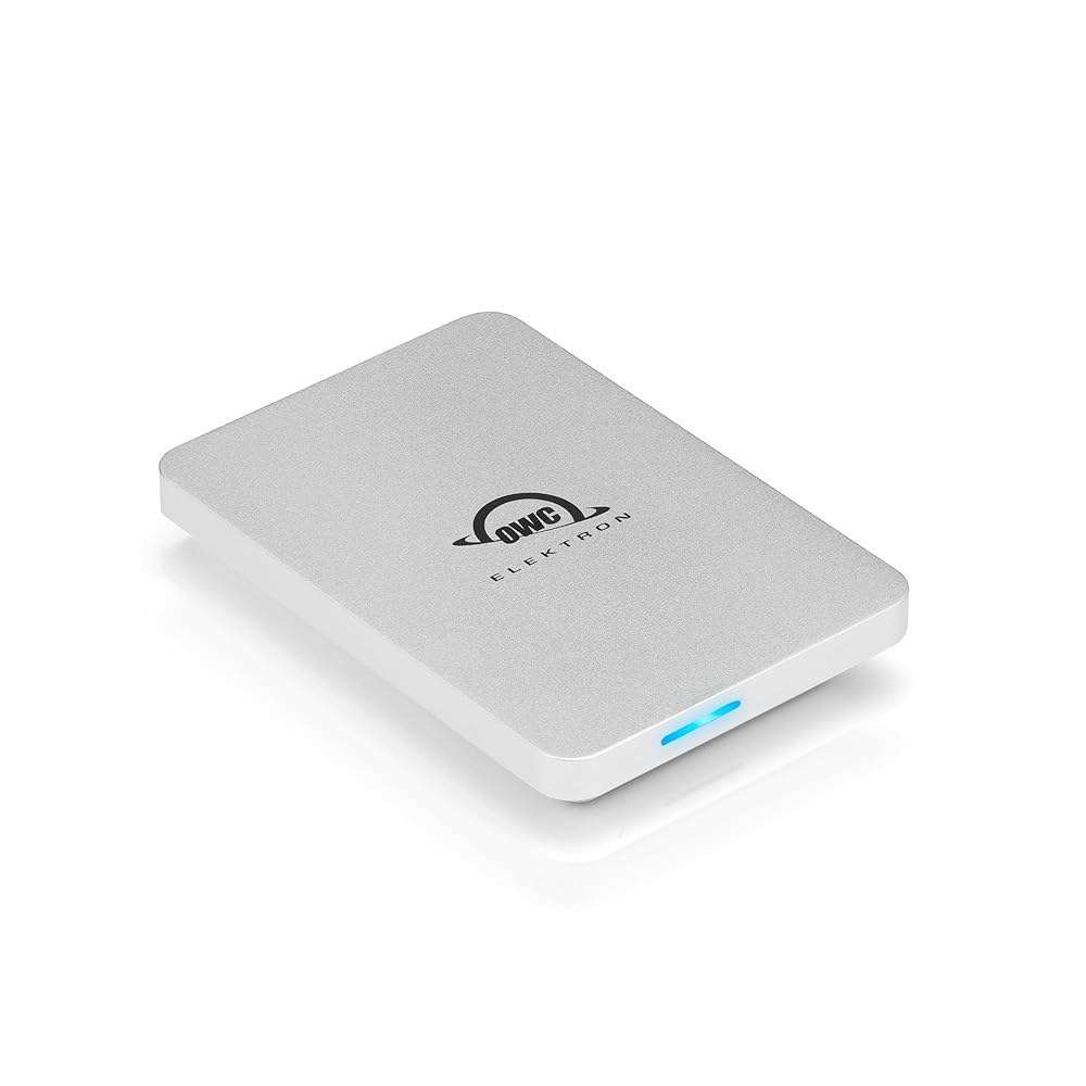 OWC 특사 프로 일렉트론 휴대용 SSD - 1TB 외장 솔리드 스테이트 드라이브 USB 3.2세대 USB-C 프로페셔널 등급 속도 10Gb /s 읽기 및 쓰기 분쇄, 방진, 방수 - 상품 이미지