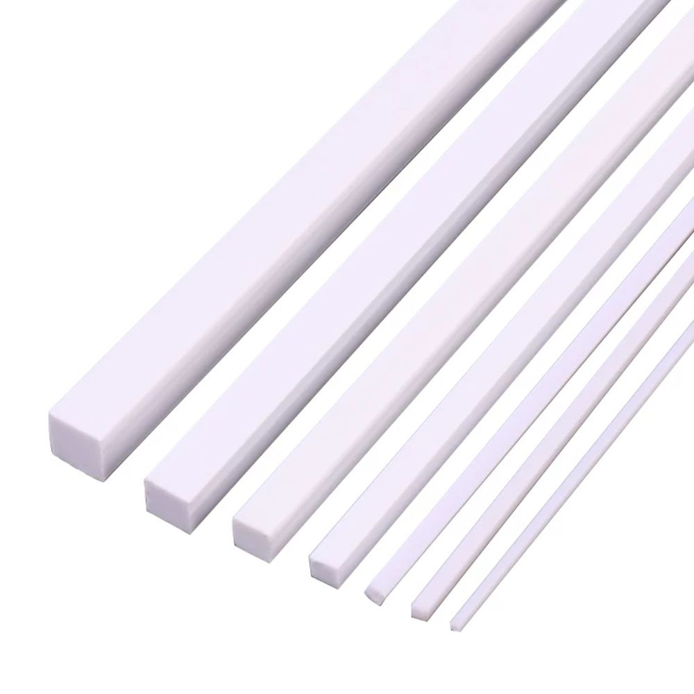 건축 모델용 ABS 흰색 사각 플라스틱 막대 A. 사각봉 1x1x500mm 20개입 - 상세 이미지 5