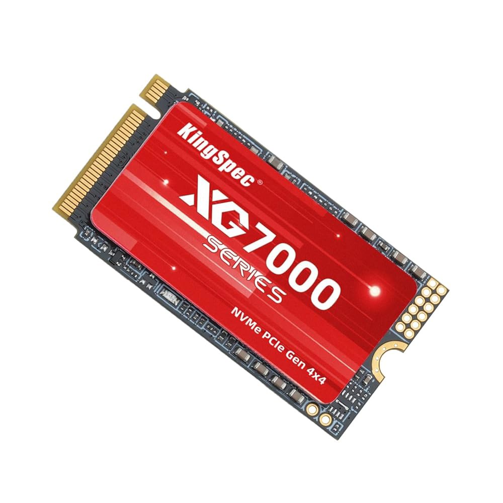 KingSpec 1TB M.2 2242 SSD NVMe PCIe 4.0-7200MB/s 읽기 속도, 게이밍 PC 및 노트북용 3D NAND TLC 플래시 내장 솔리드 스테이트 드라 - 상품 이미지