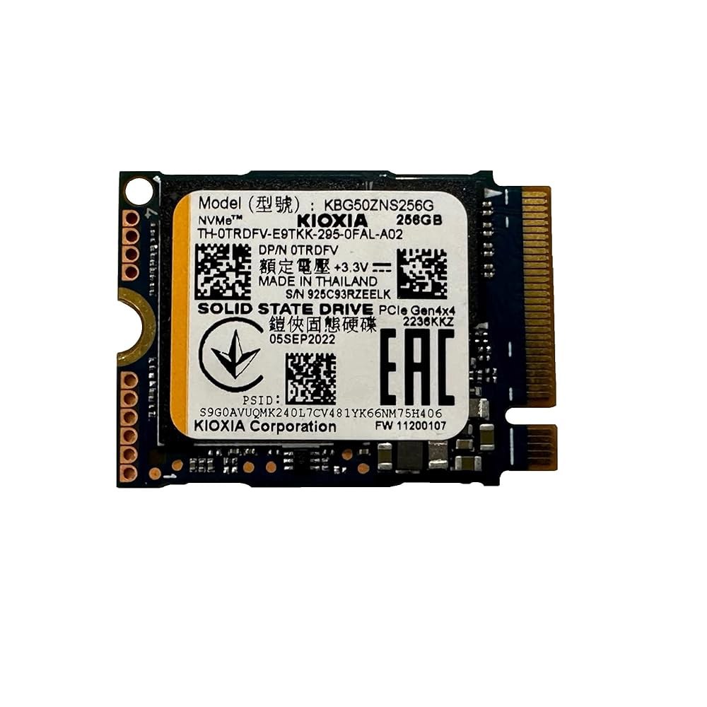 OEM Kiox 256GB M.2 PCI-e NVME SSD 내부 솔리드 스테이트 드라이브 30mm 2230 폼 팩터 M 키 스팀 - 상품 이미지