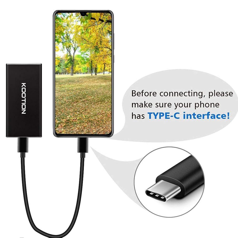KOOTION 1TB 외장 SSD 하드 드라이브 USB 3.1 Type-c 초슬림 휴대용 솔리드 스테이트 1TB, 최대 500MB/s 읽기 및 450MB/s 쓰기 - 상세 이미지 3