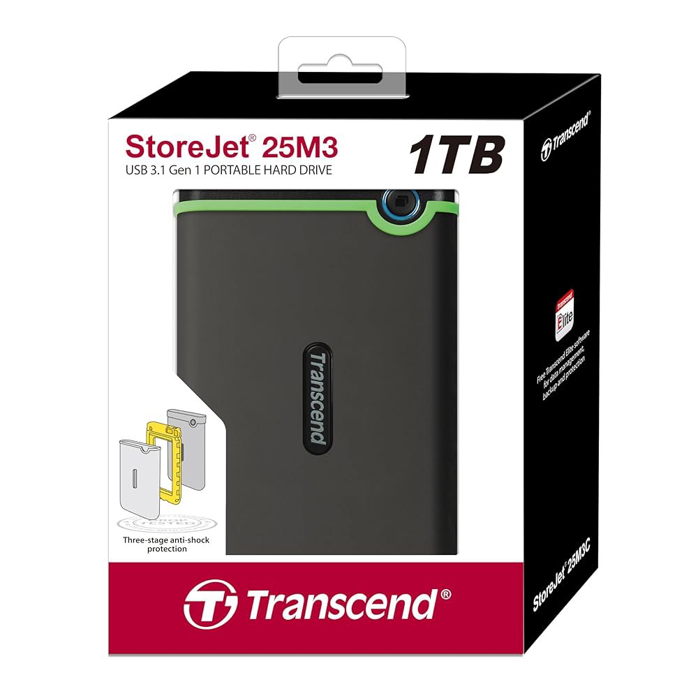 Translated TS1TSJ25M3 1TB StoreJet M3 밀리터리 드롭 테스트 USB 2.0 외장 하드 드라이브 - 상세 이미지 2