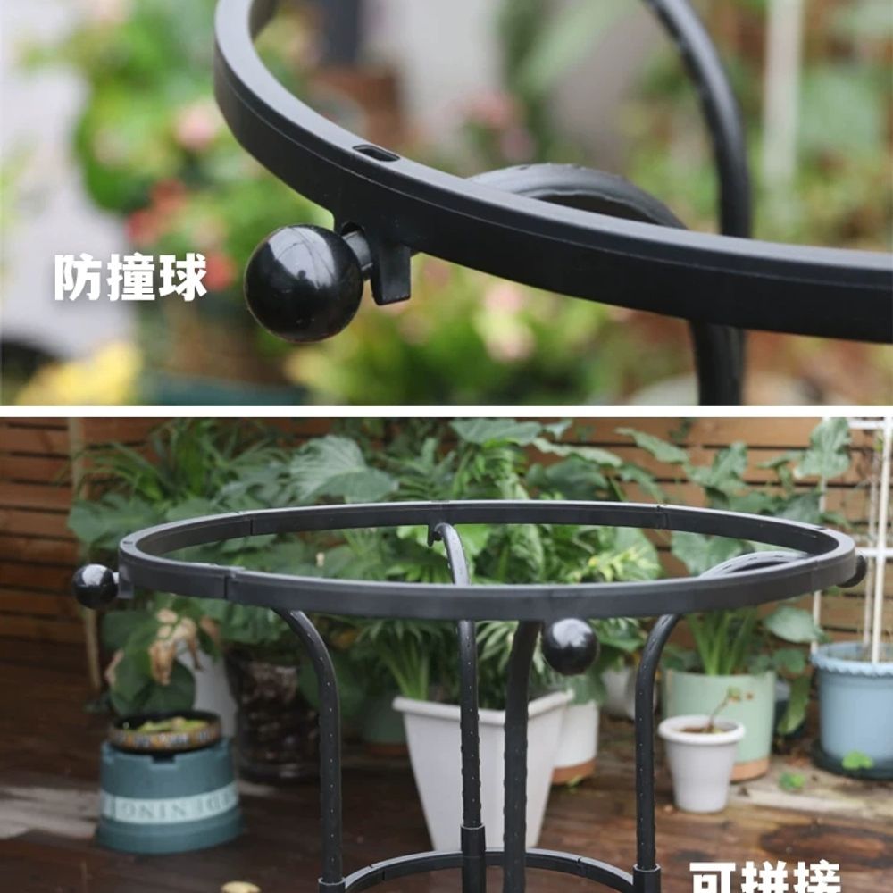 식물 지지대 텃밭 화이트 지주대 코팅 더블 소품 링 180c A. 상단 원형 우산 40cm - 상세 이미지 4