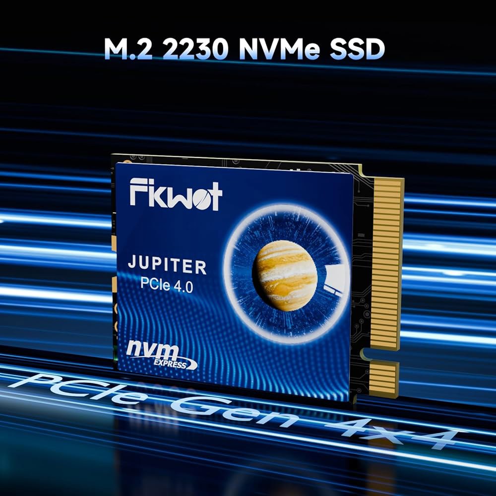 스팀 덱 PCIe Gen 4x4용 Fikwot FX953 M.2 2230 SSD 1TB NVMe SSD, 최대 5000MB/s 읽기, M2 내장 솔리드 스테이트 드라이브, ASUS - 상세 이미지 2