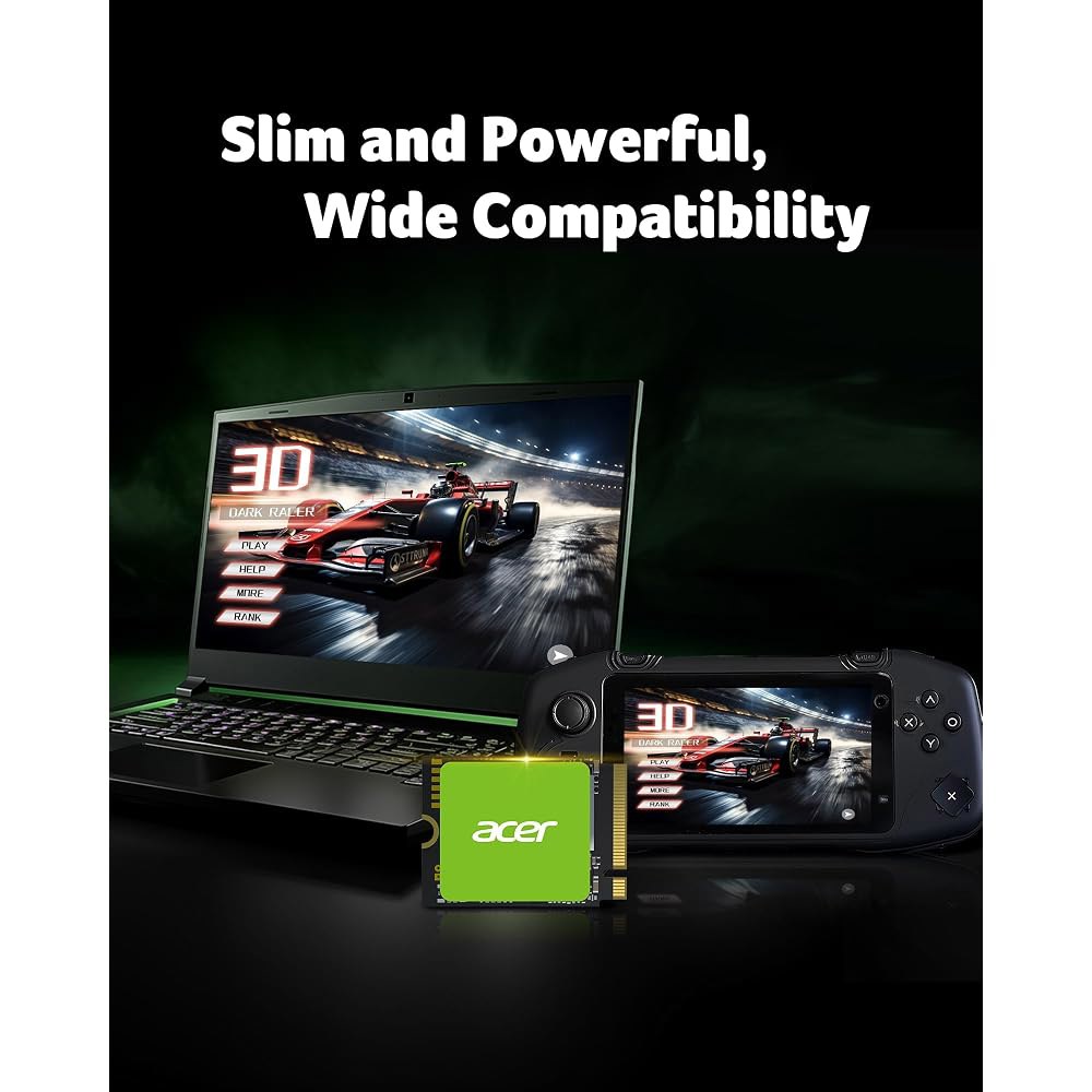 Acer MA200 M.2 2230 SSD NVMe 1TB, PCIe 4세대, 읽기 속도 최대 5200MB/s, Steam Deck, Asus ROG Alli, Microsoft - 상세 이미지 3