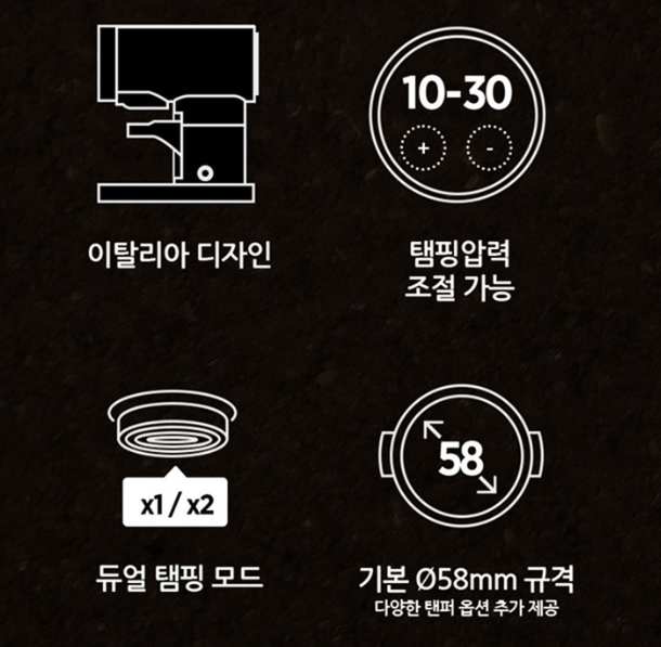 유레카 디스코 자동탬핑기 오토 템핑기 카페용 업소용 템퍼 탬퍼 정식수입품 AS보증+전자저울 - 상세 이미지 3