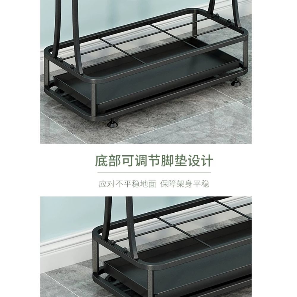 업소용 현관 우산꽂이 개업 인테리어 철제 장우산 두꺼운버전 B. 블랙 18수 10합 패턴 - 상세 이미지 4
