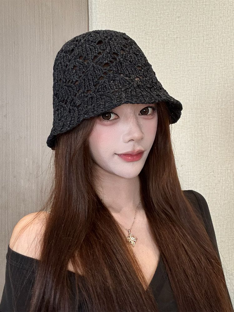 여성 버킷햇 여름 벙거지 모자 휴양지 바캉스 사진 촬영 - 상세 이미지 4