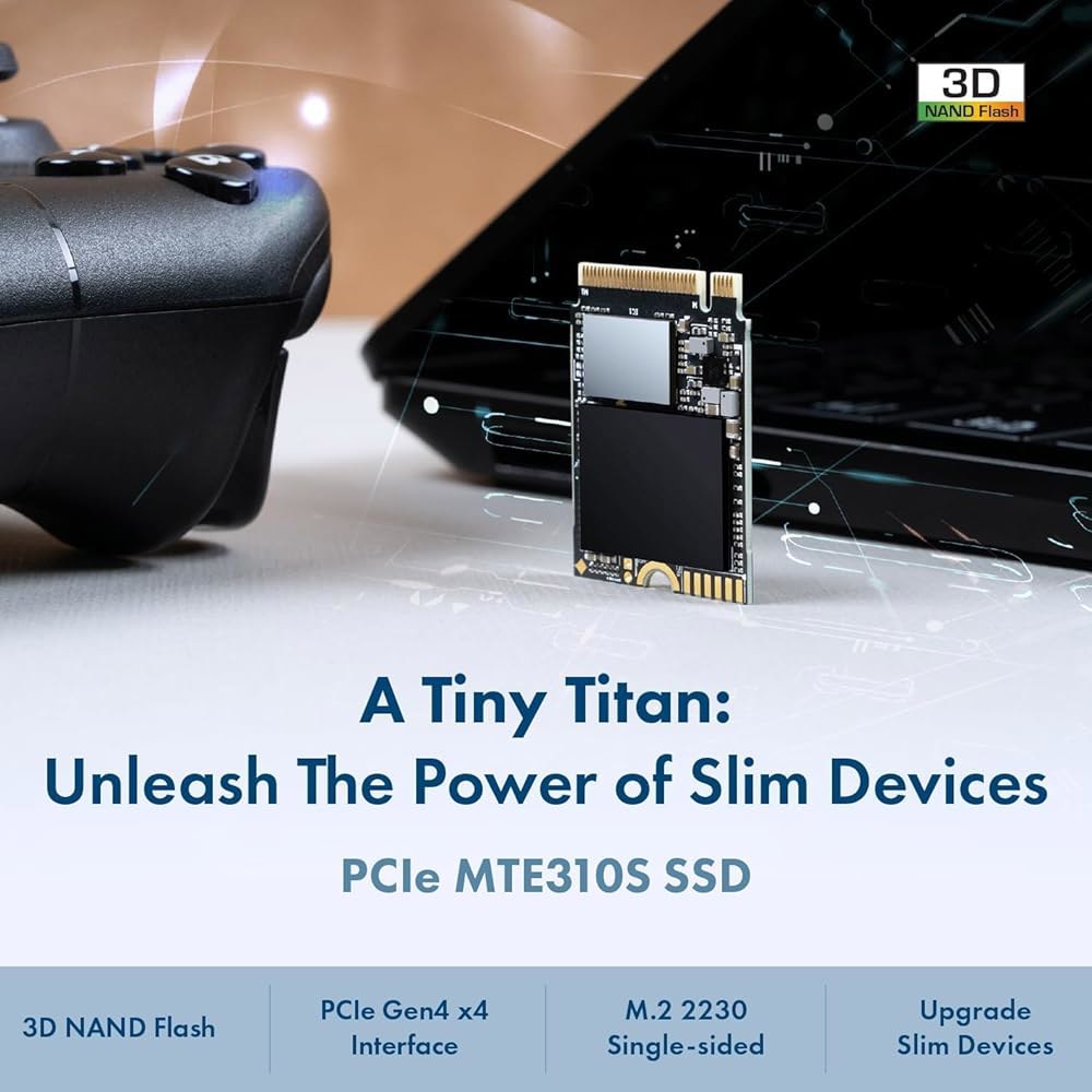 Transconder MTE310 512GB NVMe 2230 SSD, 최대 3,300MB/s, PCIe Gen4 M.2 내부 Steam Deck, ROG Ally, Surface - 상세 이미지 3