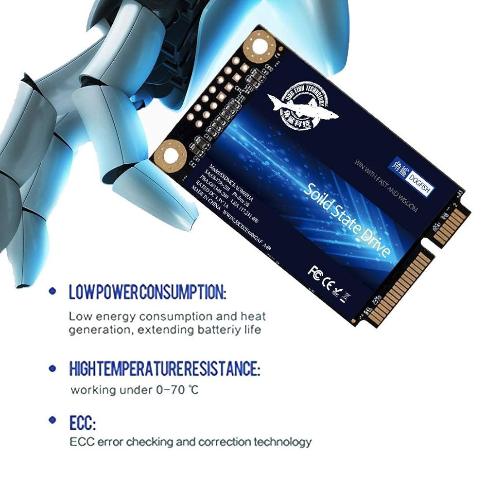 SSD mSATA 64GB 도그피쉬 내장 솔리드 스테이트 드라이브 고성능 하드 데스크탑 노트북 SATA III 6Gb /s 미니 SSD(64GB Msata) - 상세 이미지 2