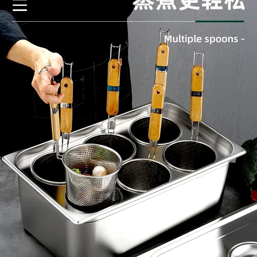 업소용 사각냄비 오뎅탕 칸막이 스토브 어묵탕 냄비 오뎅꼬치 국수 A. 14cm 뚜껑 - 상세 이미지 2