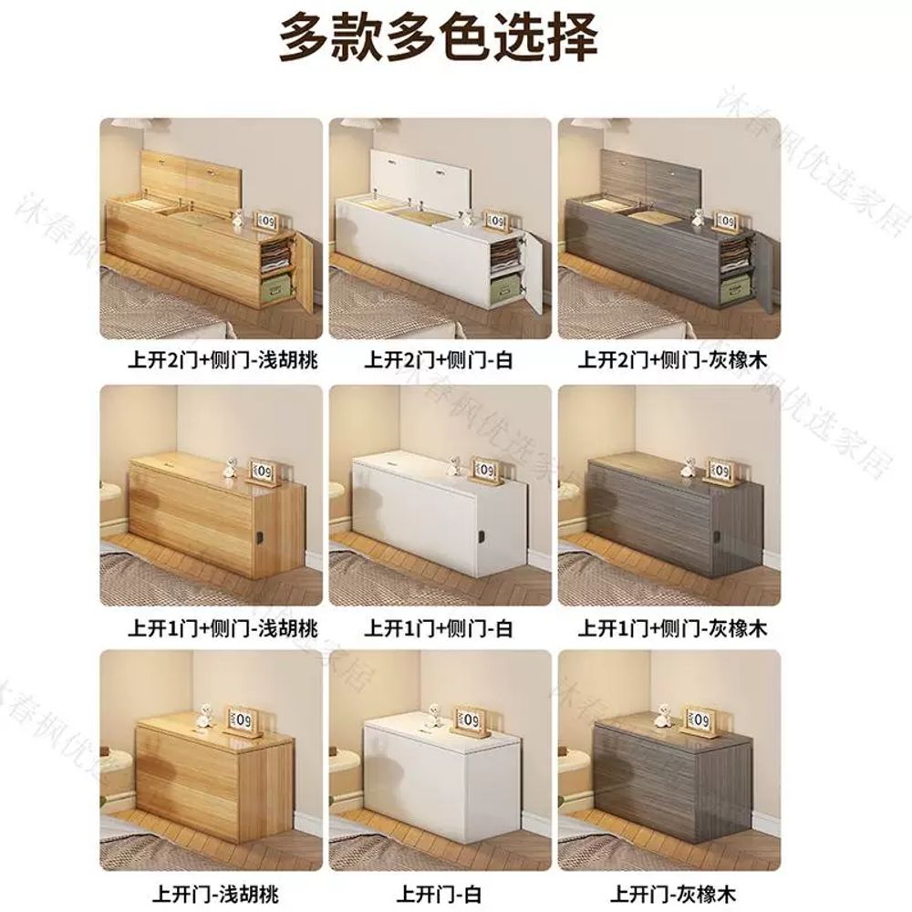 원목 협탁 수납장 옆 공간활용 화이 A. 50x20x40 상부 개방 1문, A. 원목 제작 - 상세 이미지 3