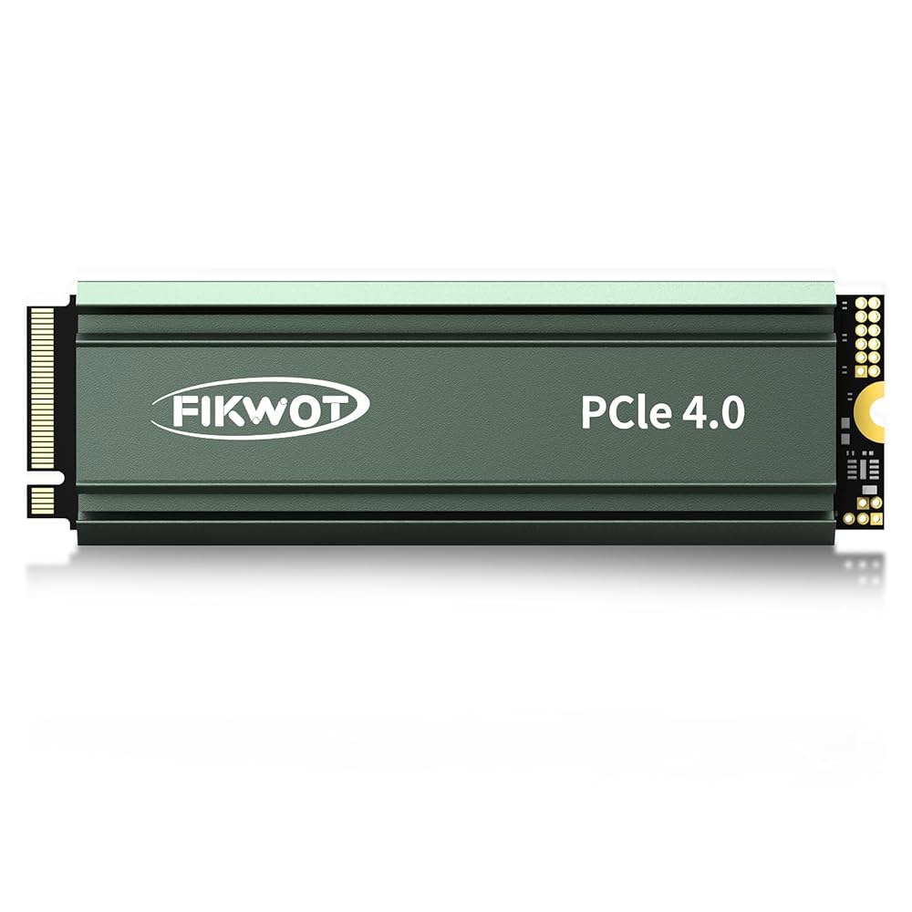 Fikwot FN960 1TB M.2 NVMe SSD PCIe Gen4 x4 2280 내장 솔리드 스테이트 드라이브, 히트싱크, 최대 5,000MB/s, 다이내믹 SLC 캐시, - 상품 이미지