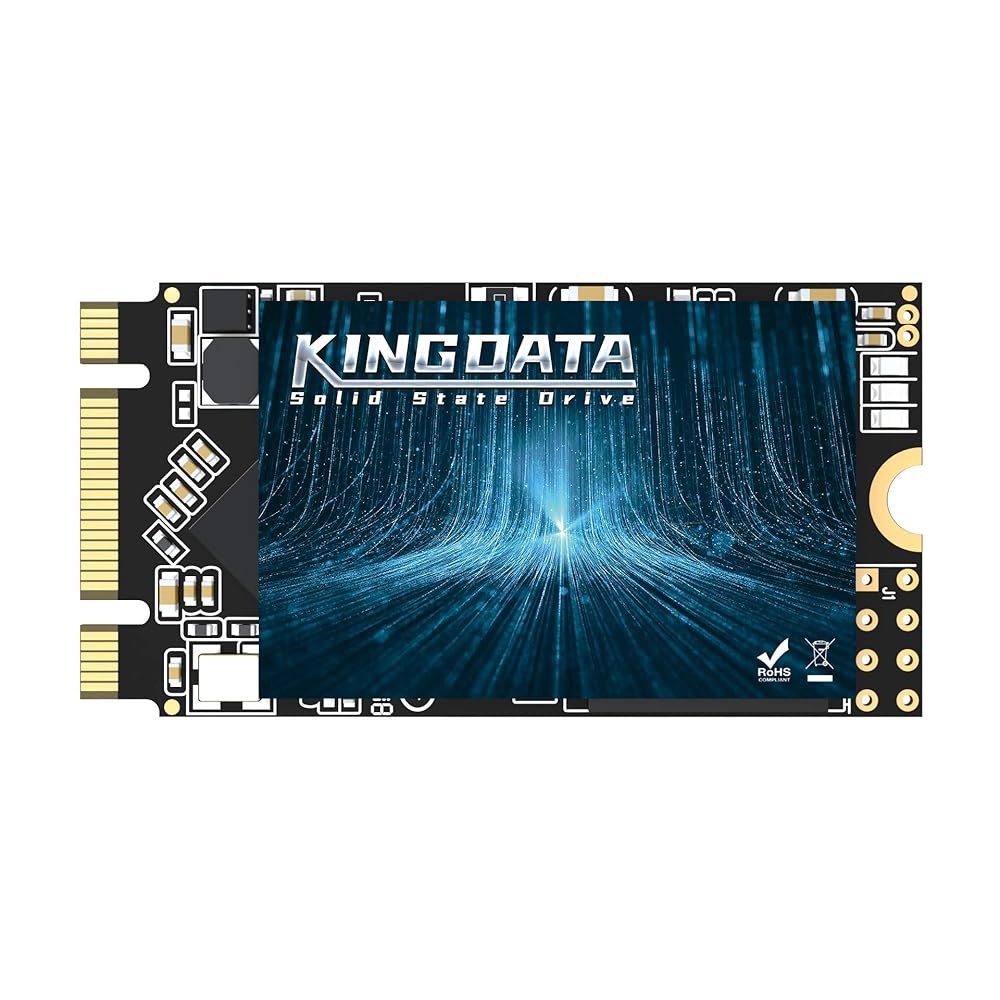 KINGDATA M.2 2242 SSD 128GB Ngff 내장 솔리드 스테이트 드라이브 고성능 하드 SATA III 6Gb /s에는 SSD(128GB, 2242)가 포함되어 있습 - 상품 이미지