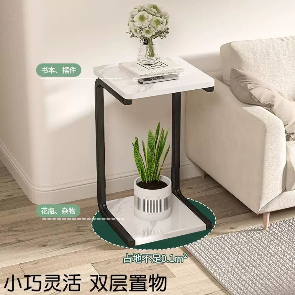 거실화분정리대 다육이 식물 거치대 화분 2단 다이 인테리어 A. 블랙 화이트 면 53cm - 상세 이미지 2